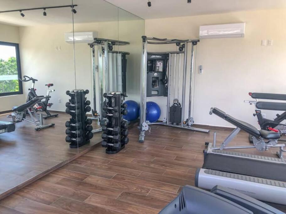 Loft increíble king size Alberca infinita,Gym en medio de la selva Tulum Exterior foto