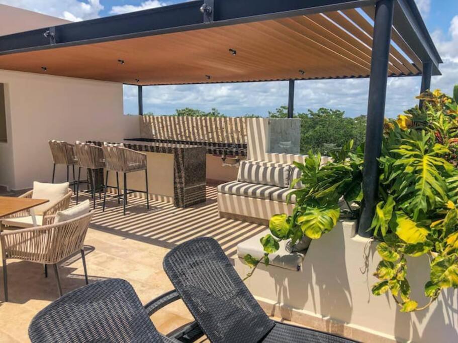 Loft increíble king size Alberca infinita,Gym en medio de la selva Tulum Exterior foto