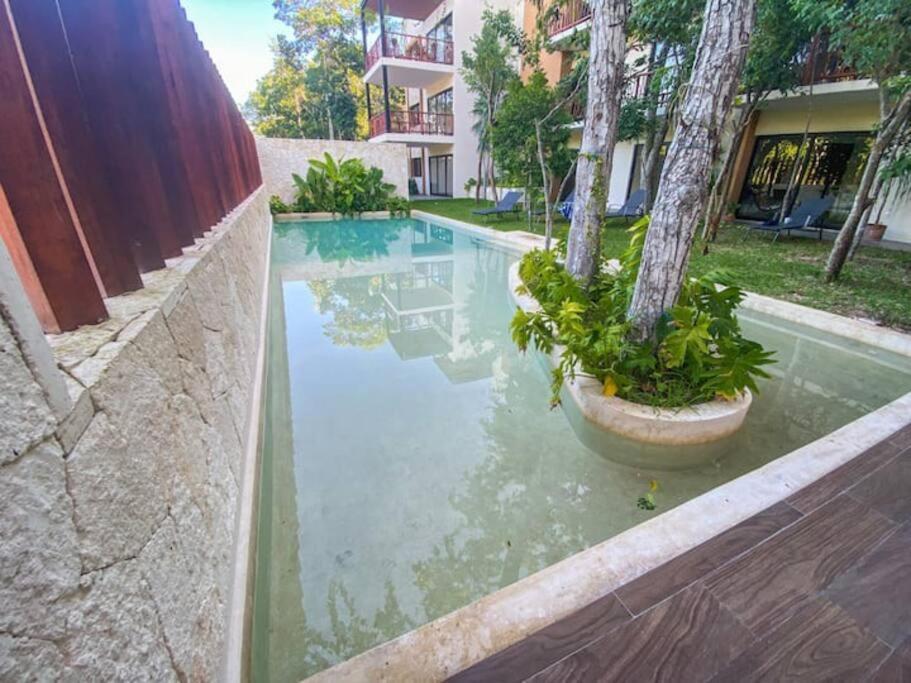 Loft increíble king size Alberca infinita,Gym en medio de la selva Tulum Exterior foto