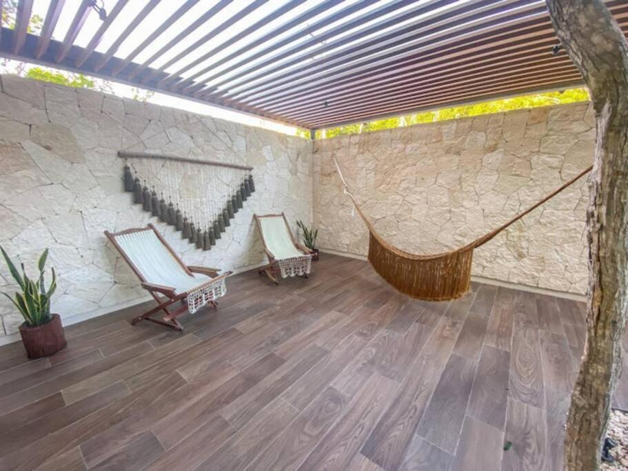 Loft increíble king size Alberca infinita,Gym en medio de la selva Tulum Exterior foto