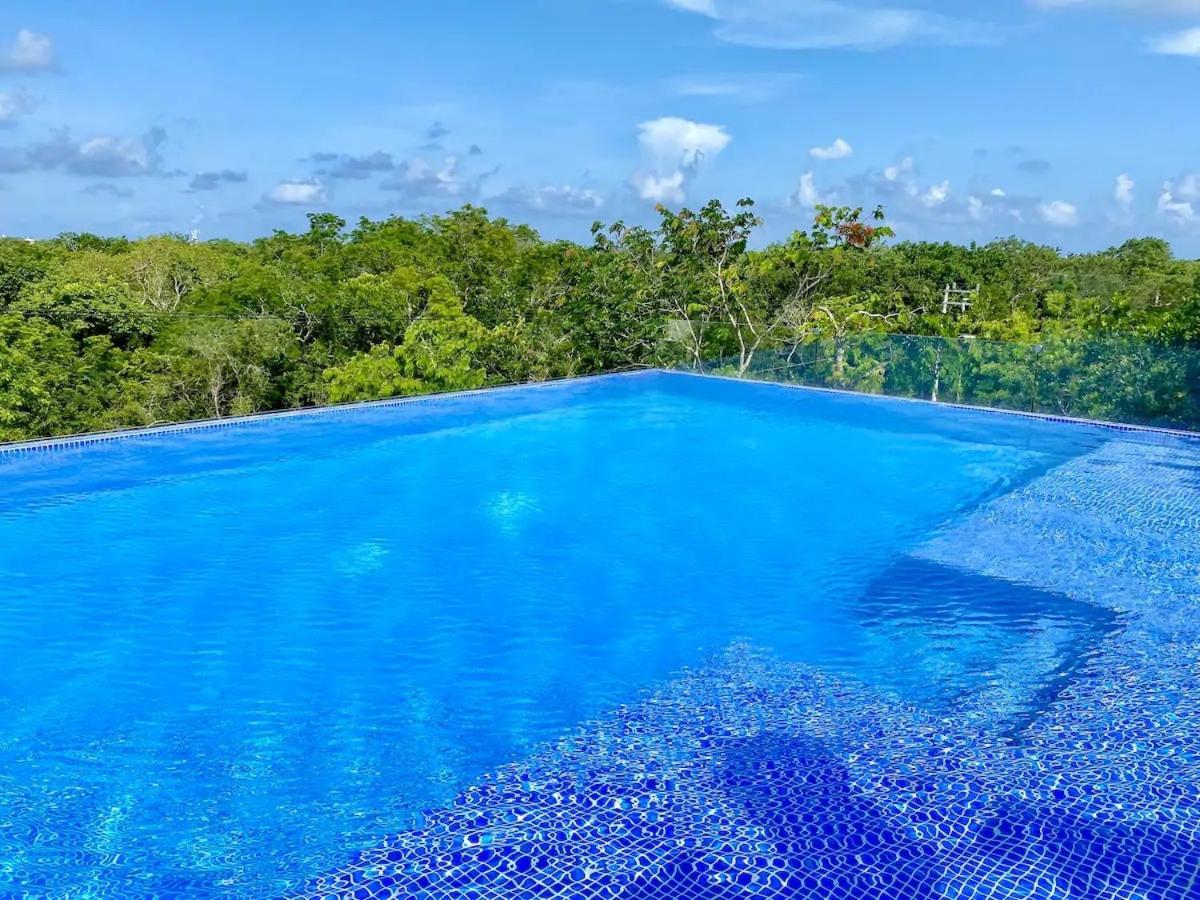 Loft increíble king size Alberca infinita,Gym en medio de la selva Tulum Exterior foto
