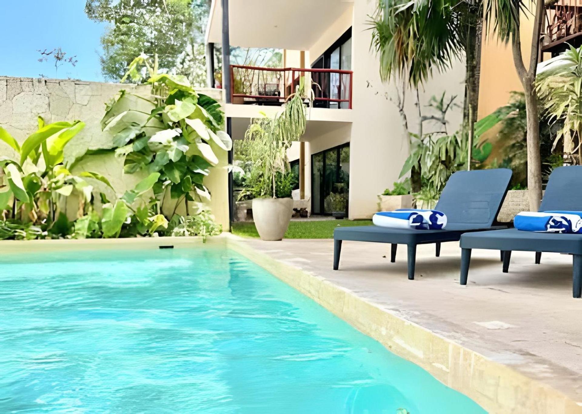 Loft increíble king size Alberca infinita,Gym en medio de la selva Tulum Exterior foto