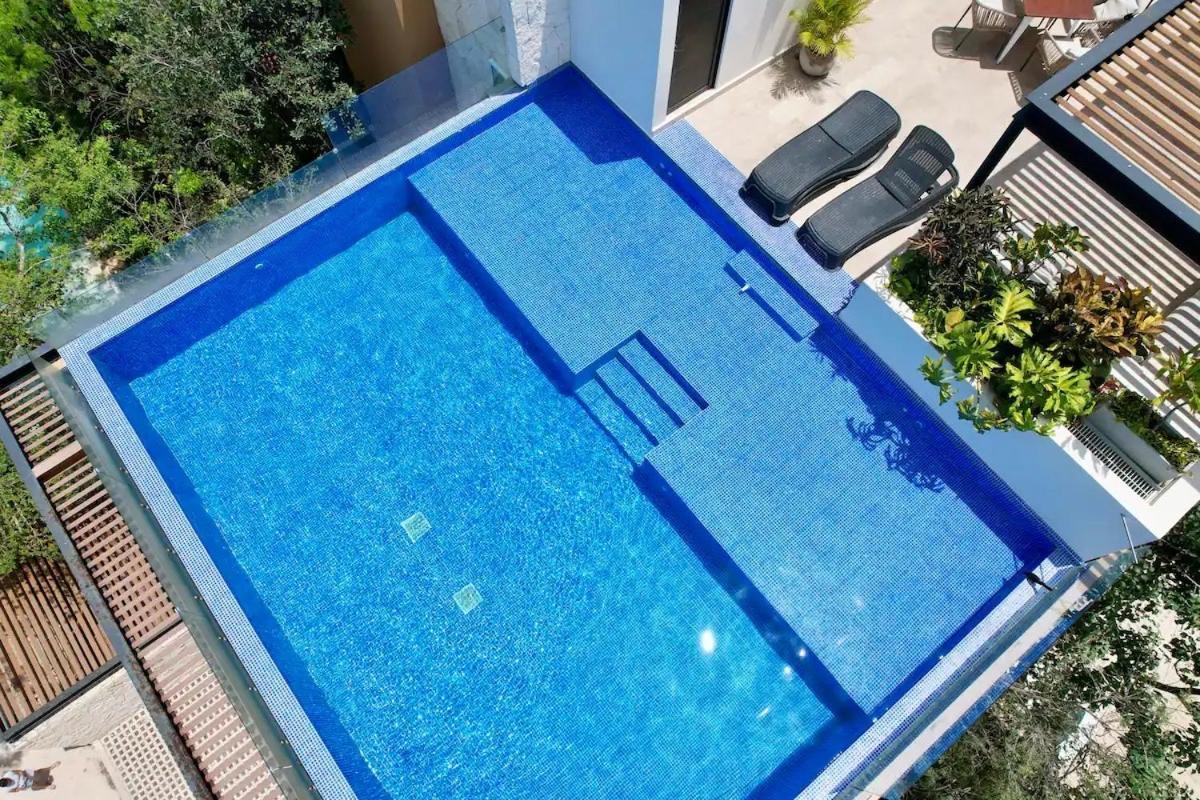 Loft increíble king size Alberca infinita,Gym en medio de la selva Tulum Exterior foto